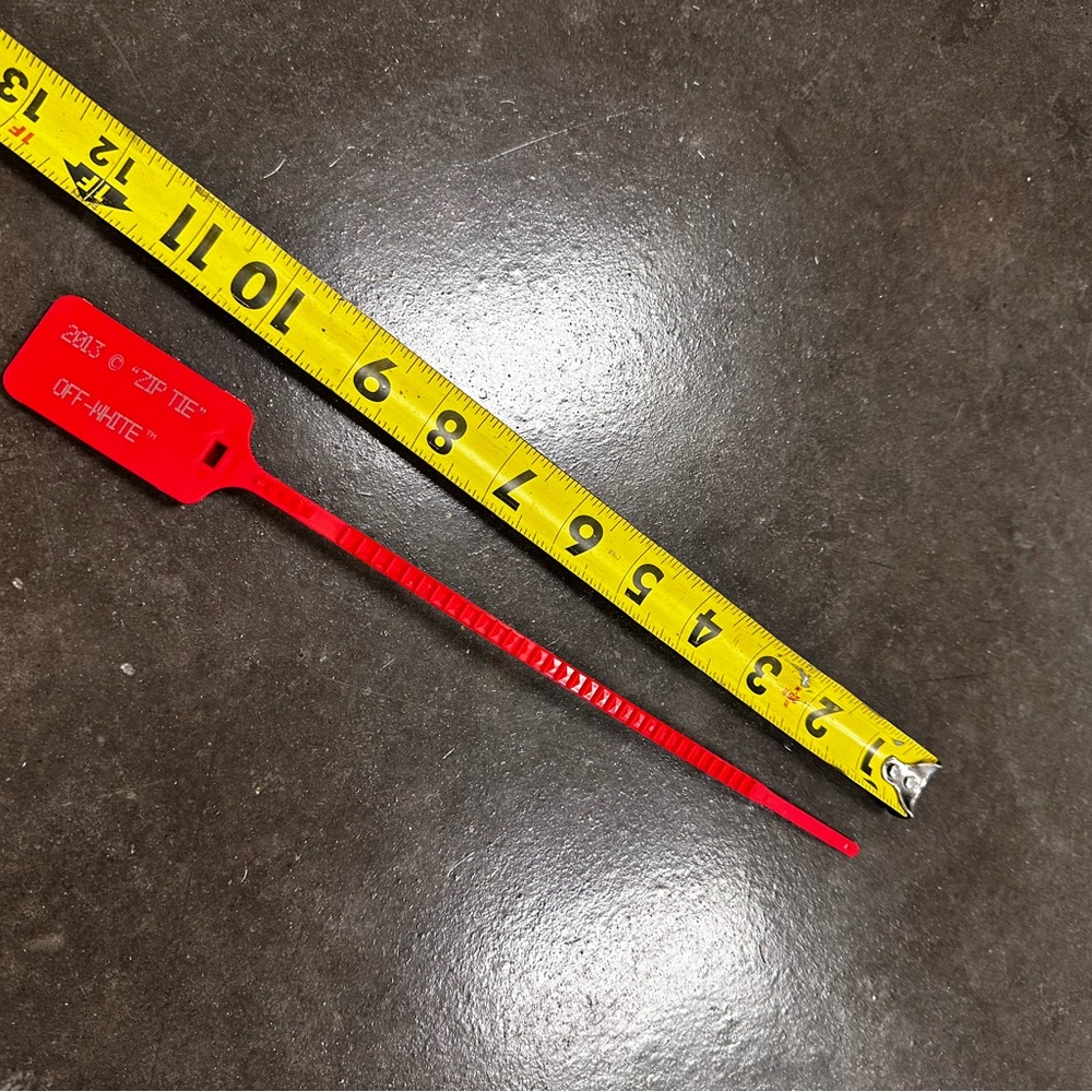 Off-white red zip tie 2013 Virgil abloh - Picture 4 of 4